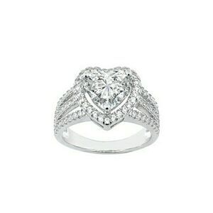 Cubic Zirconia Heart Ring